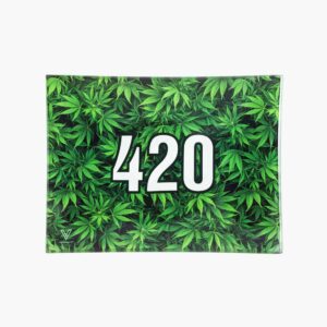 מגש גלגול זכוכית קטן V-Syndicate Small - 420 GREEN